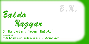 baldo magyar business card